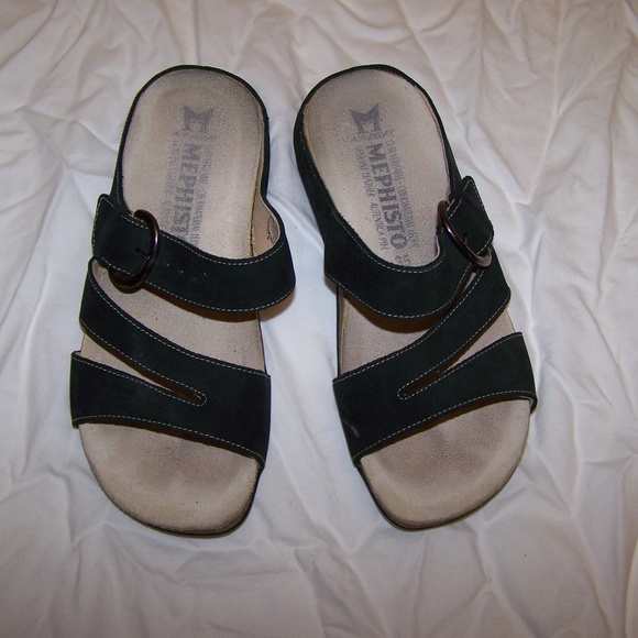 mephisto black sandals